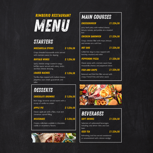 Menu Design