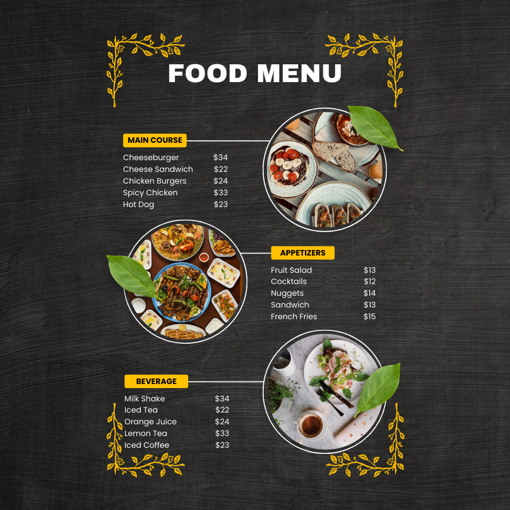 Menu Design
